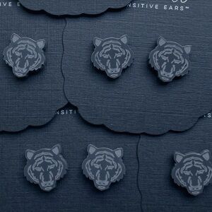 Black Tiger Stud Earrings